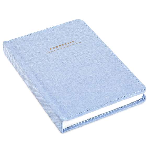 Blue Chambray Address Book, , large image number 1