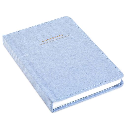 Blue Chambray Address Book, 