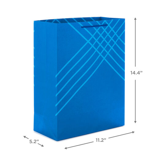 14.4" Royal Blue 3-Pack Gift Bags, 