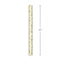 Gold Birds and Botanicals on White Wrapping Paper Measurement image number 5