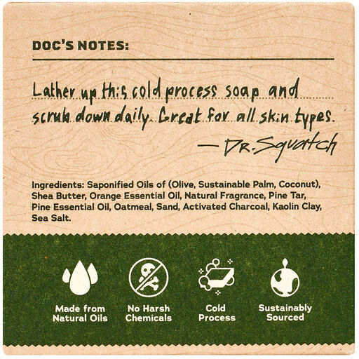 Dr. Squatch Pine Tar Natural Soap for Men, 5 oz., 