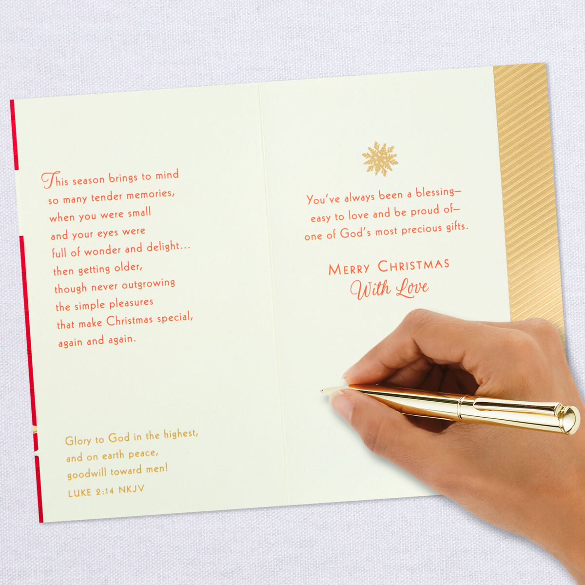 Son, You're a Blessing Religious Christmas Card - Greeting Cards - Hallmark
