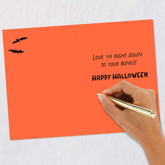 Love Ya Down to Your Bones Halloween Card for Grandson, , large image number 6