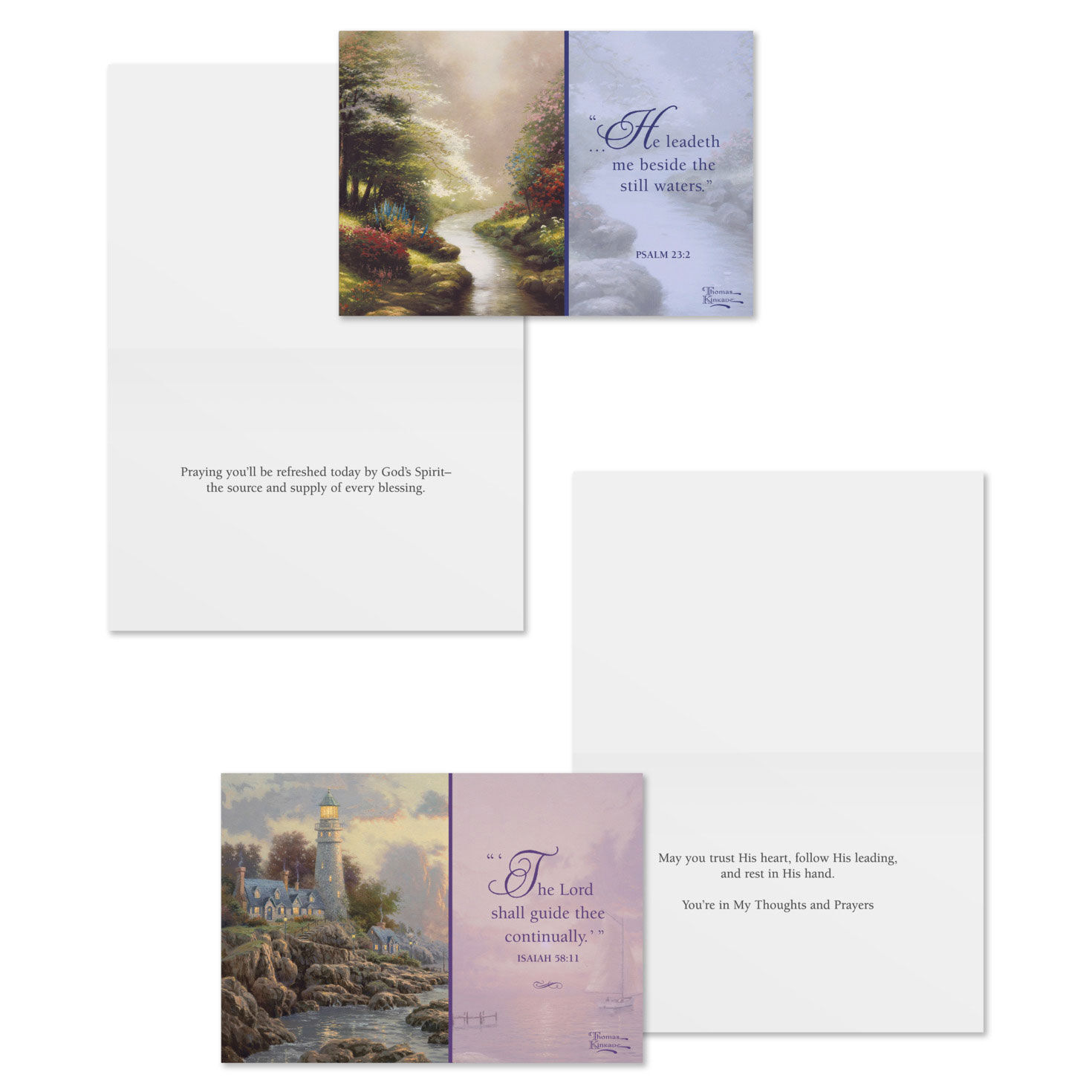 Thomas Kinkade DaySpring Prayer Cards Assortment Card Fronts  with Sentiments image number 4
