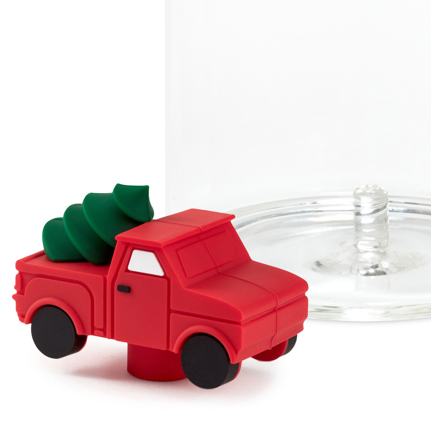 Charmers Red Truck With Tree Silicone Charm, , large image number 2
