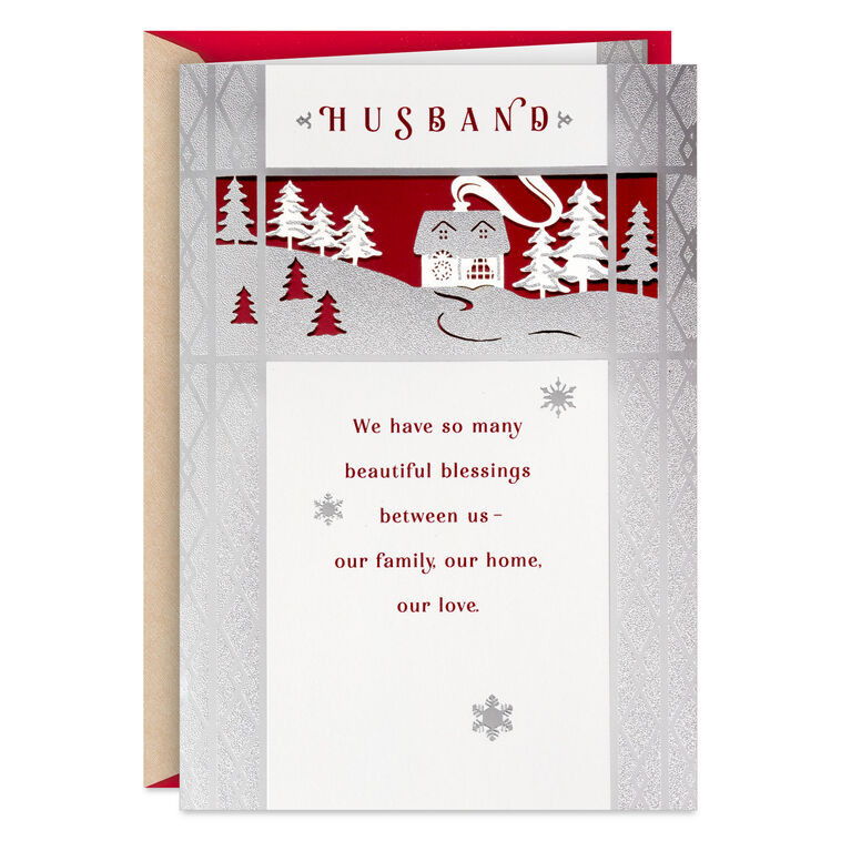 We Have So Many Blessings Christmas Card for Husband