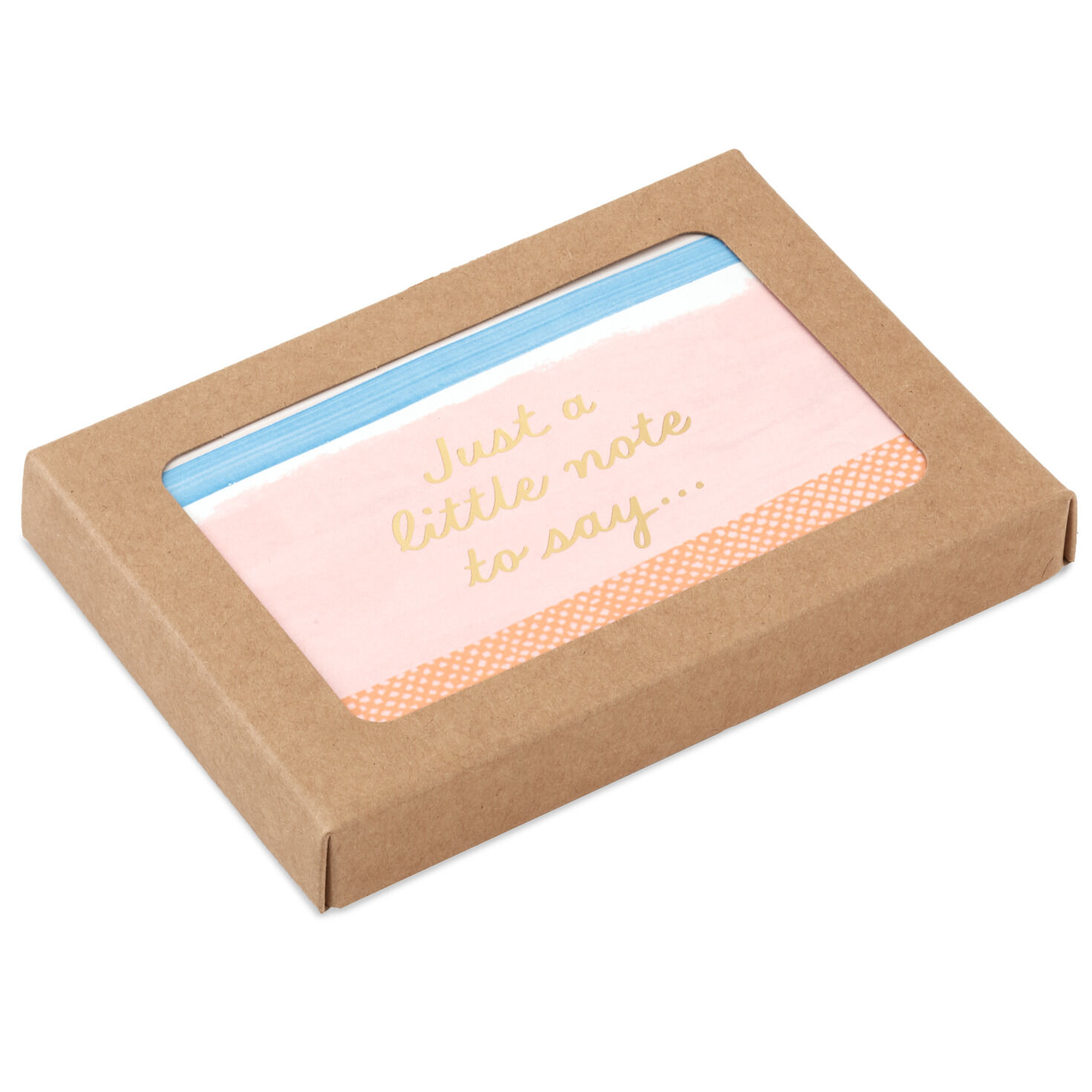 Details about    Hallmark Boxed Hello Blank Note Cards Still Sealed Coral Gold Trim New 6 X 4 " 