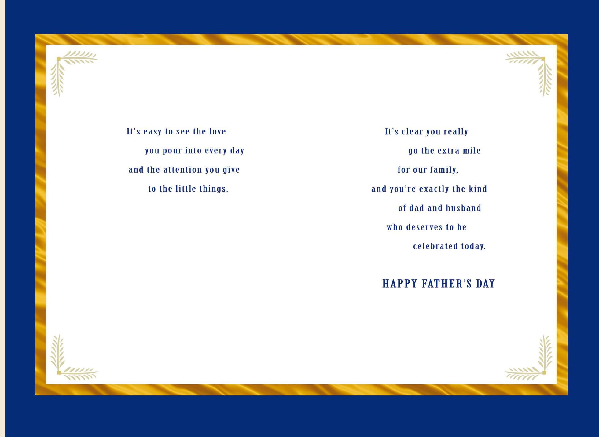 Celebrating You Father's Day Card for Husband