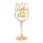 Peach Roses Mother of the Bride Lolita Wine Glass  image number 1