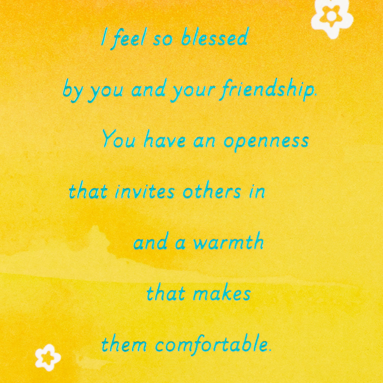 Yellow Sunshine Flowers Birthday Card for Friend Sentiment image number 2