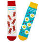 Bacon and Eggs Better Together Funny Crew Socks, , large image number 1