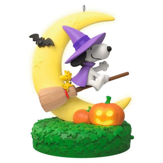 The Peanuts® Gang Snoopy's Moonlit Mischief Musical Ornament With Light, , large image number 1