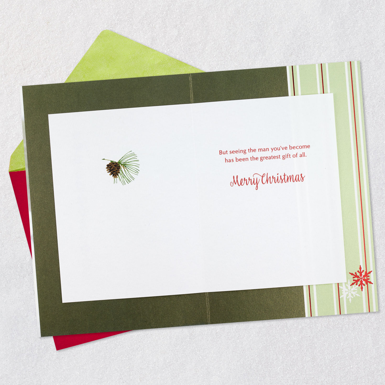 So Proud of the Man You've Become Christmas Card for Grandson, , large image number 3