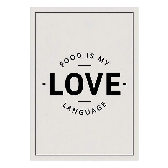 Food Is My Love Language Tea Towel, , large image number 1