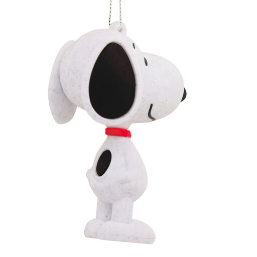 Peanuts® Snoopy White Glitter Hallmark Ornament, 