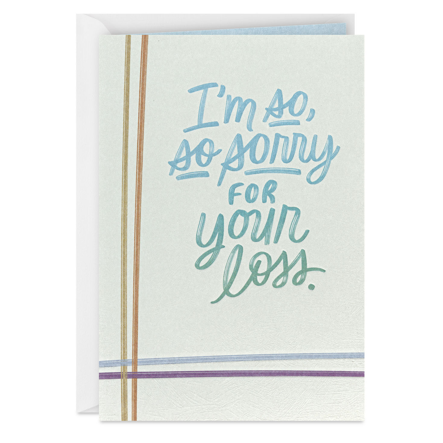I'm So, So Sorry Sympathy Card
