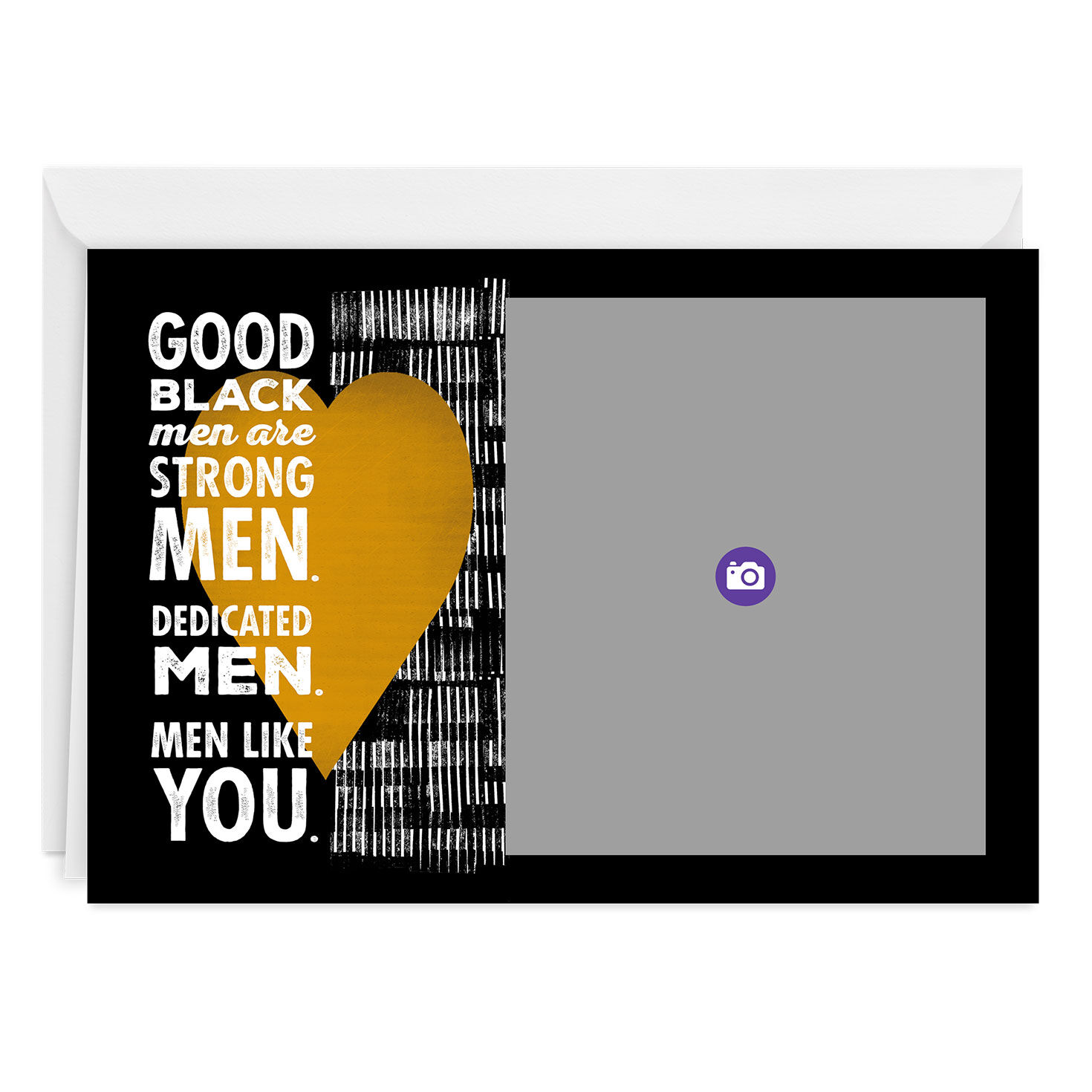 Personalized Good Black Men Like You Photo Card, , large image number 3