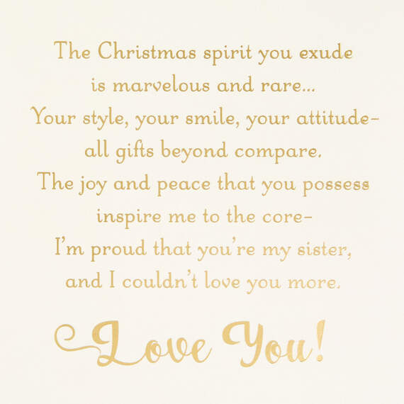 Couldn't Love You More Christmas Card for Sister, , large image number 2