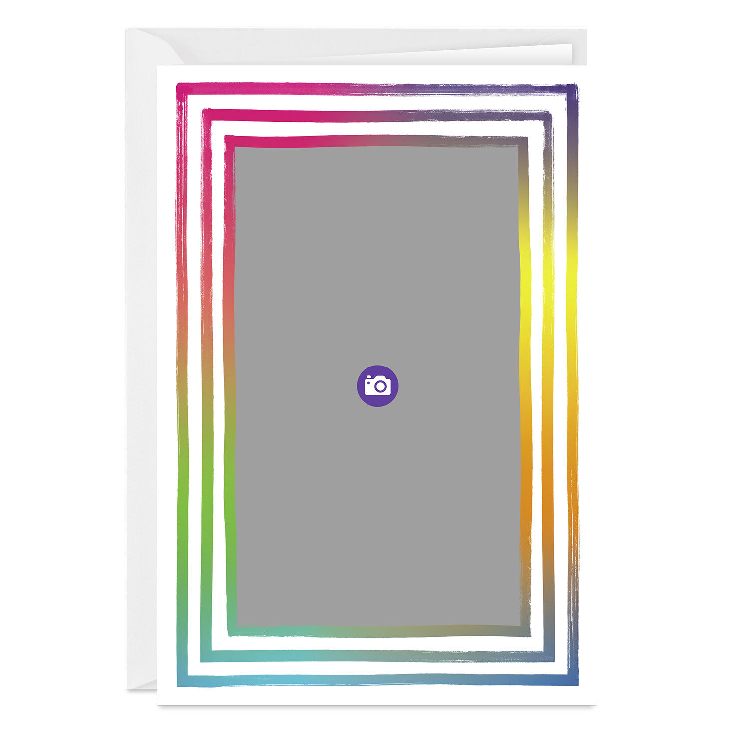 Personalized Rainbow Frame Photo Card  image number 3