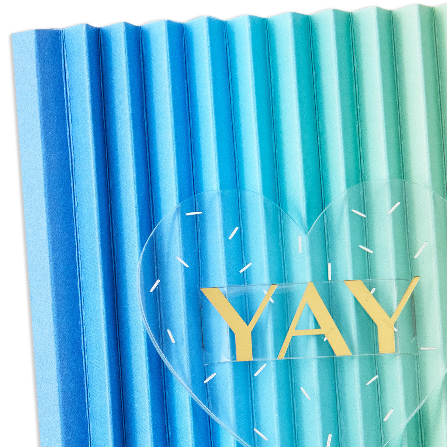 Blue and Green Heart Anniversary Card for Couple Card Front Detail image number 4