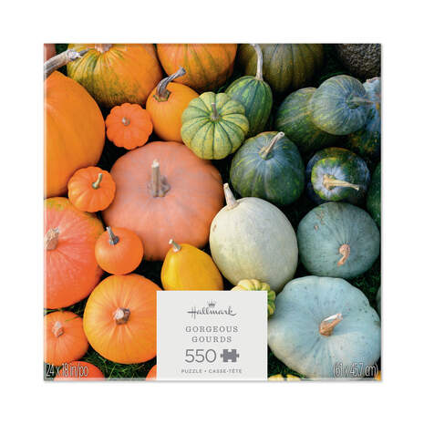 Ombré Pumpkin Collage 550-Piece Puzzle front