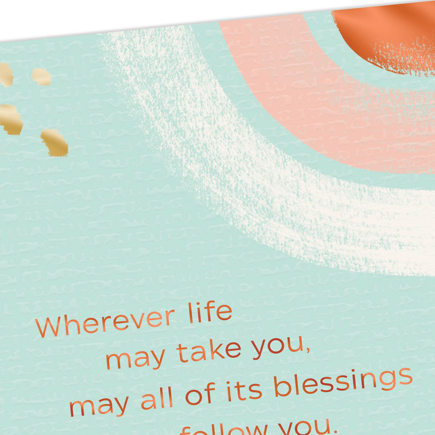 Abstract Sunshine on Mint Goodbye Card Card Front Detail image number 4