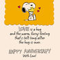 Charlie Brown, Snoopy and Woodstock Peanuts Anniversary Card  image number 4
