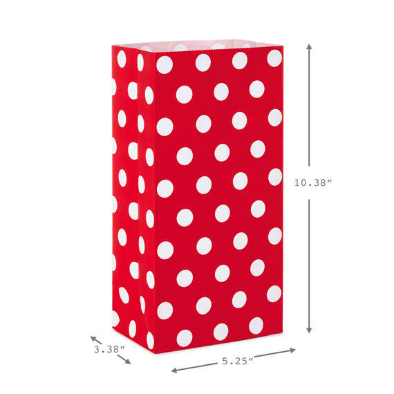 Red Assorted Paper Goodie Bags, Pack of 30, , large image number 3