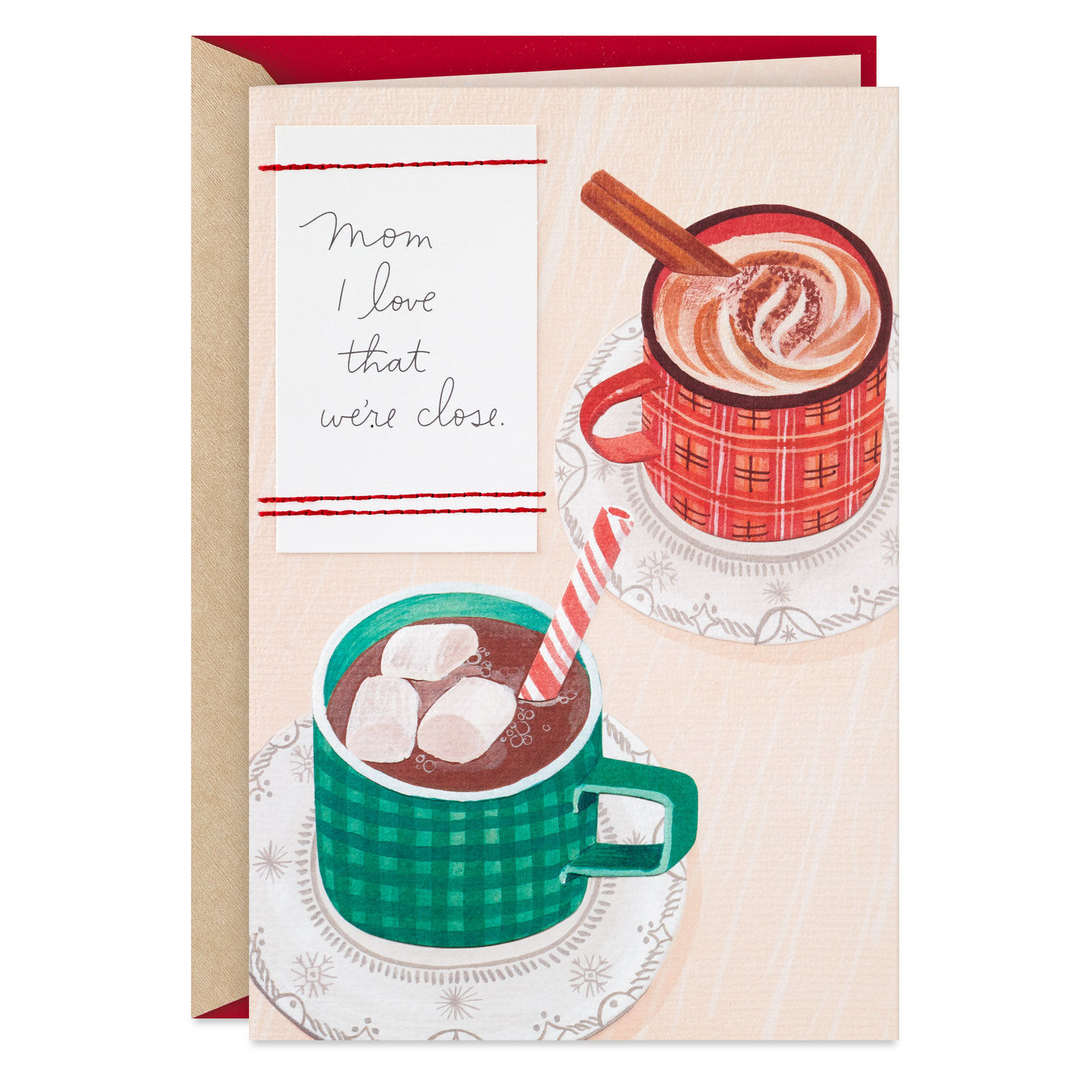 I Love That We're Close Christmas Card for Mom From Daughter, , large image number 1