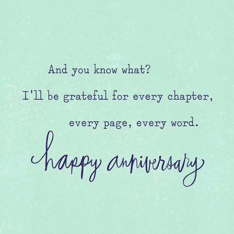 Our Story Is Full of a Lot of Love Anniversary Card, , large image number 2