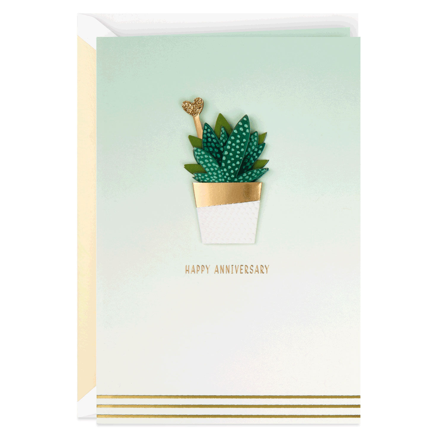 Succulent Plant Celebrating Lasting Love Anniversary Card Greeting Cards Hallmark