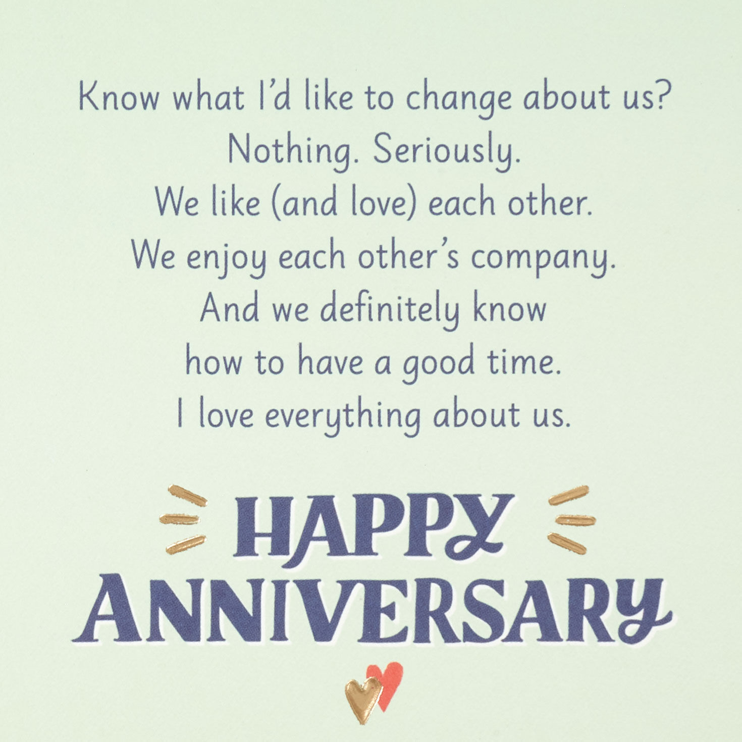 Me Plus You Forever Romantic Anniversary Card Sentiment image number 2