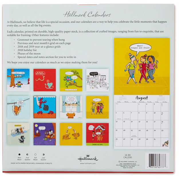 hallmark calendars 2018
