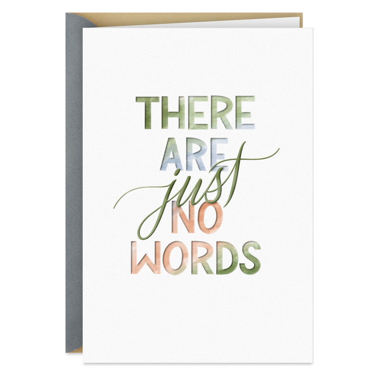 There Are No Words Sympathy Card