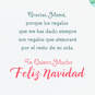 Love and Thanks Spanish-Language Christmas Card for Mamá, , large image number 3