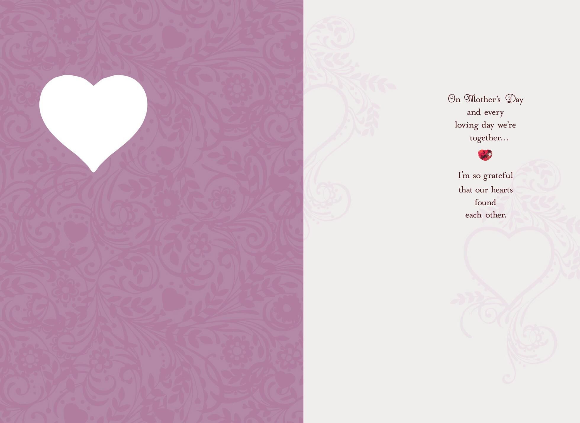 Grateful We're Together Romantic Musical Mother's Day Card