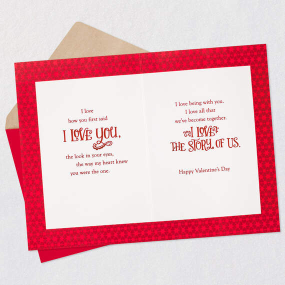 I Love the Story of Us Romantic Valentine's Day Card, , large image number 4