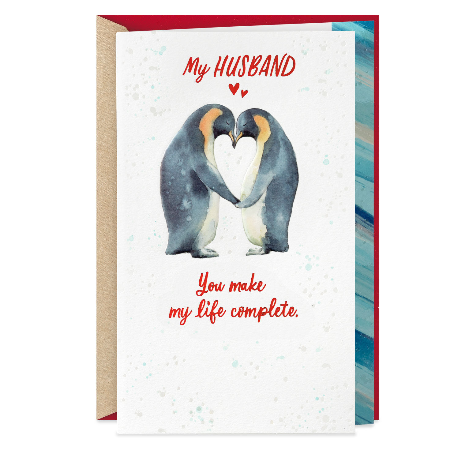 You Make My Life Complete Romantic Valentine's Day Card for Husband