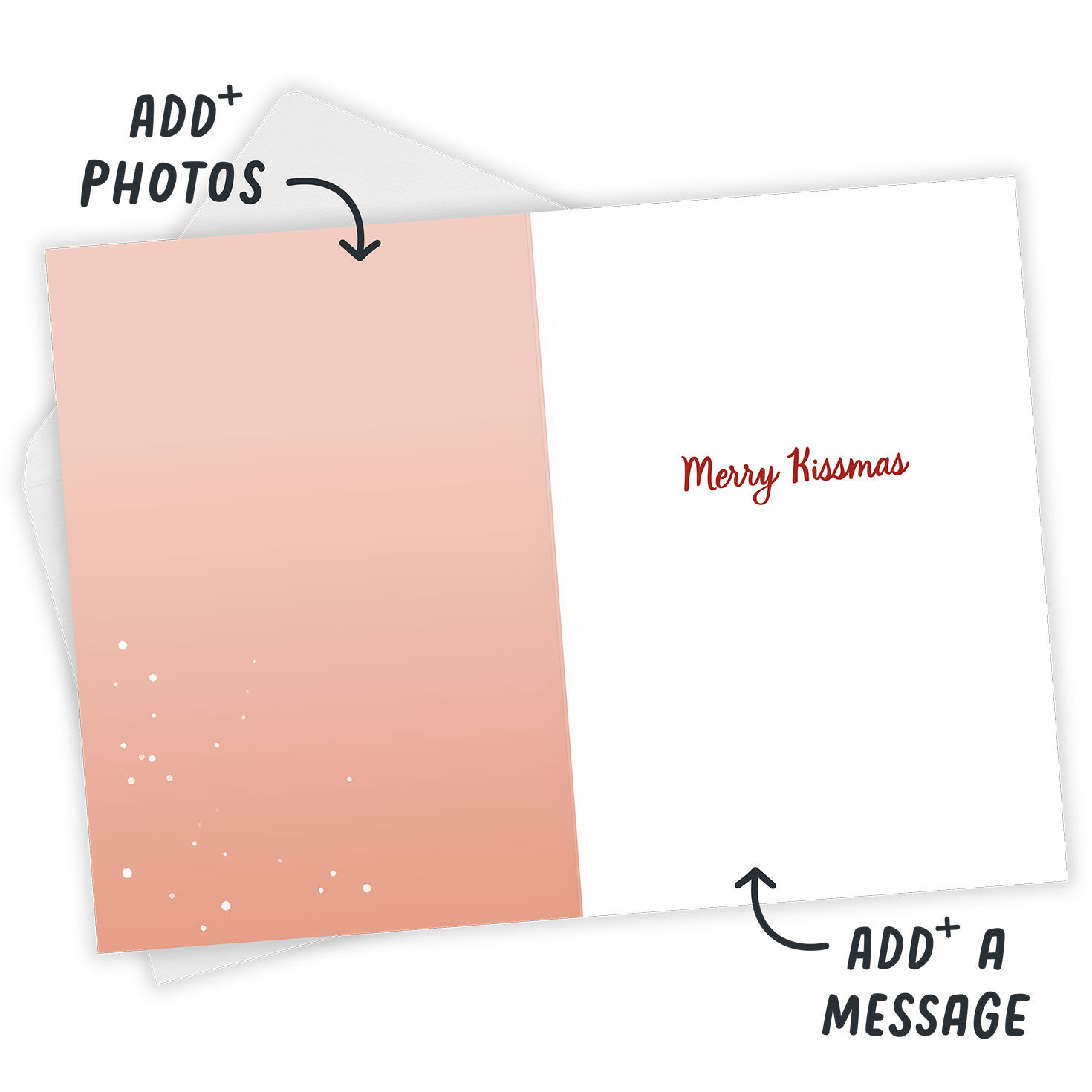 Meet Under the Mistletoe Romantic Custom Christmas Card, , large image number 3