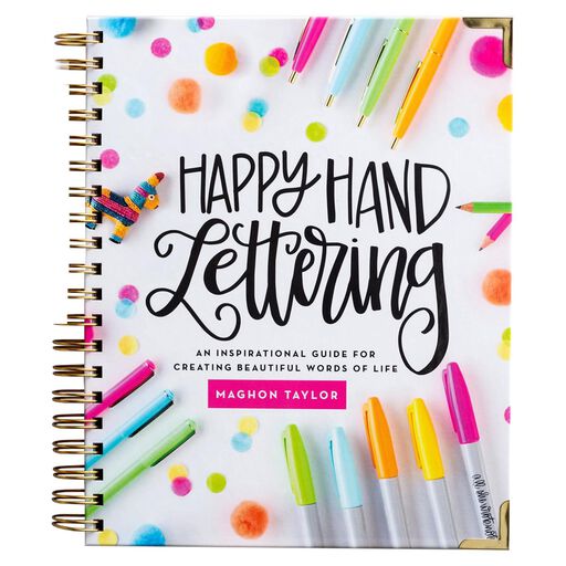 Happy Hand Lettering How-To Guide Book, 
