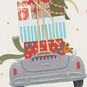 Presents Dog in Car Christmas Money Holder Card Card Front Detail image number 5