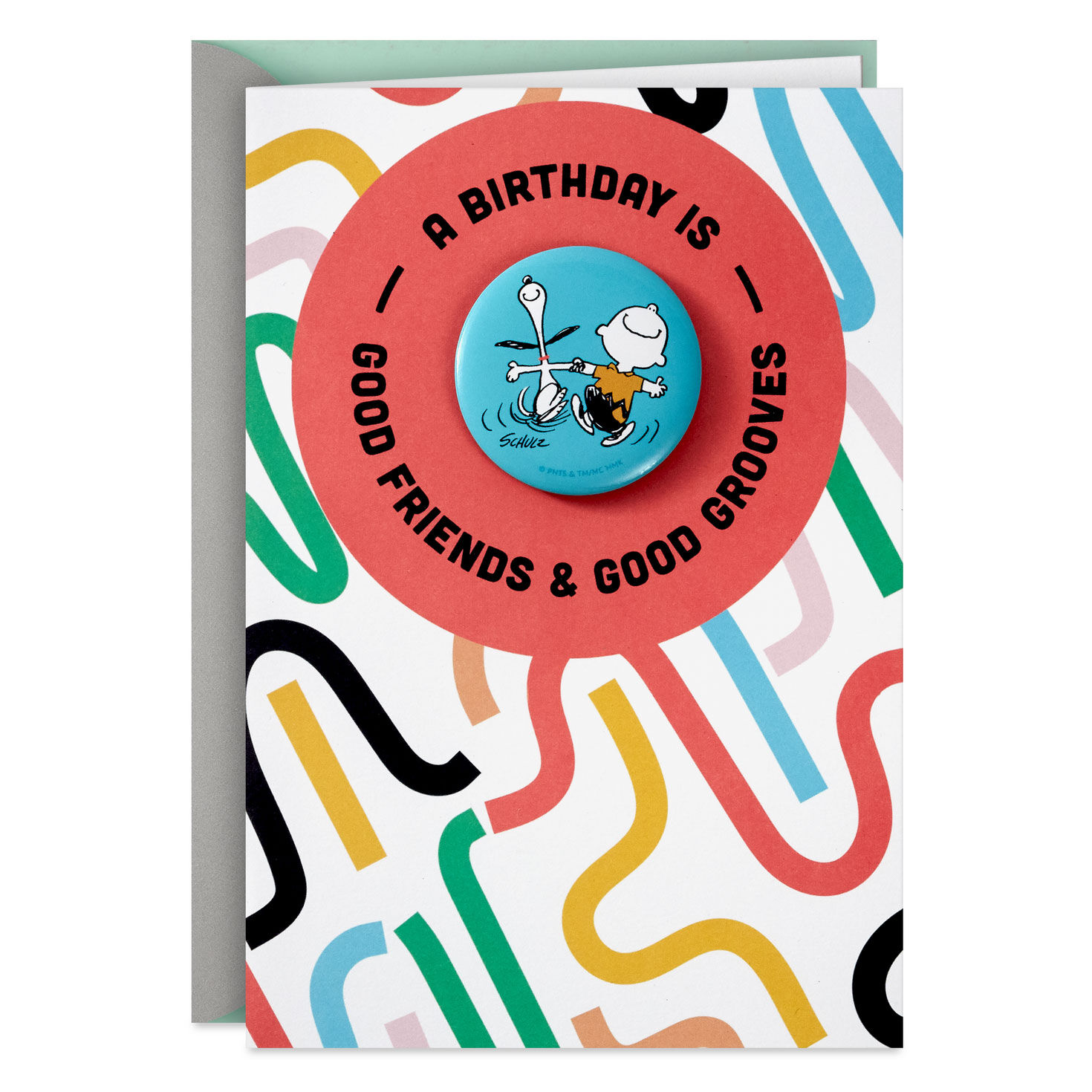 Happy Dance Charlie Brown and Snoopy Birthday Card Card Front image number 1