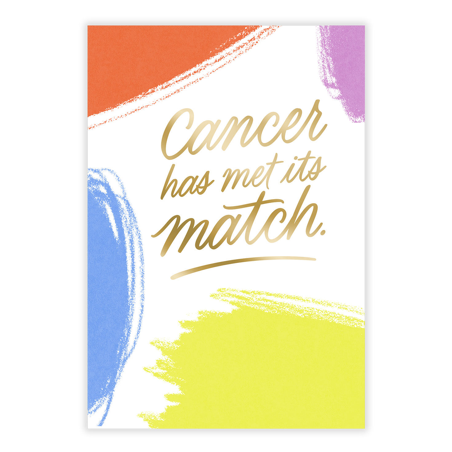Color Swatches Cancer Personalized Card front image number 2