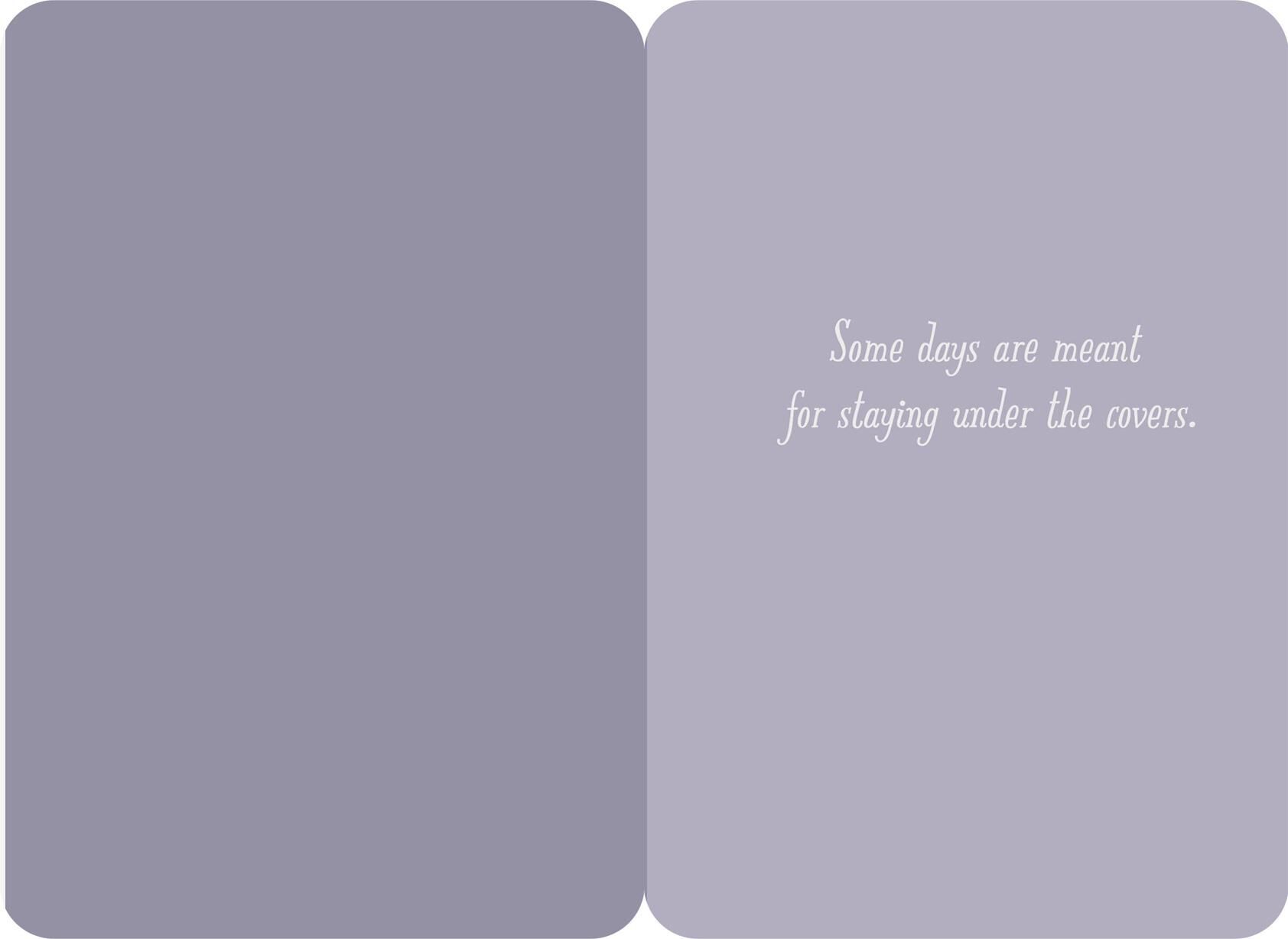 Puppy Under the Covers Encouragement Card