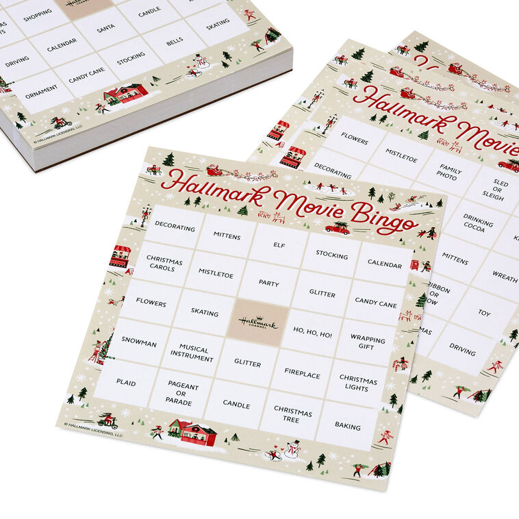 Hallmark Channel Christmas Movie Bingo Game Pad Family Games Hallmark hallmark-channel-christmas-movie-bingo-game-pad-family-games-hallmark