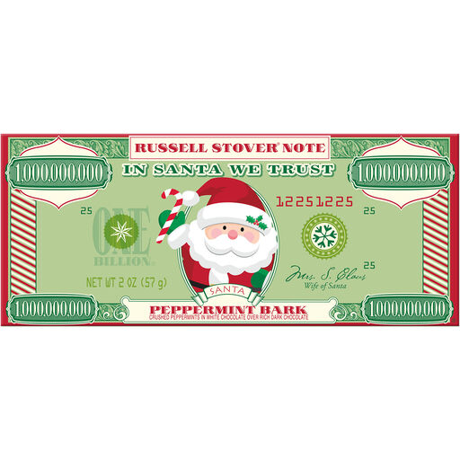 Russell Stover Peppermint Bark Santa Bar, 2 oz., 