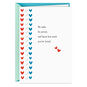Red, White and Blue Hearts Military Deployment Card Card Front image number 1
