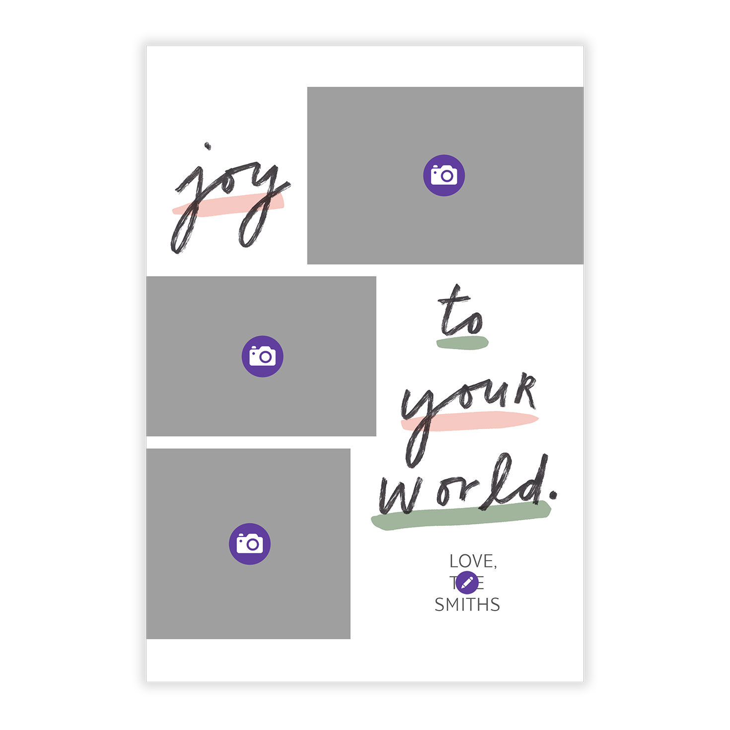 Joy to Your World Flat Holiday Photo Card, , large image number 5