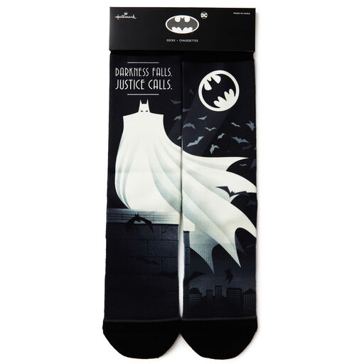 DC Comics™ Batman™ Justice Calls Novelty Crew Socks, 