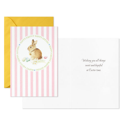 Marjolein Bastin Tulips and Bunny Assorted Easter Cards, Pack of 6, 